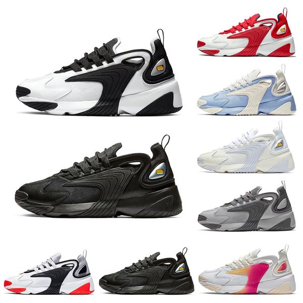 

fashion m2k tekno zoom 2k men women running shoes triple black white race red royal blue sports sneakers mens trainers size 36-45