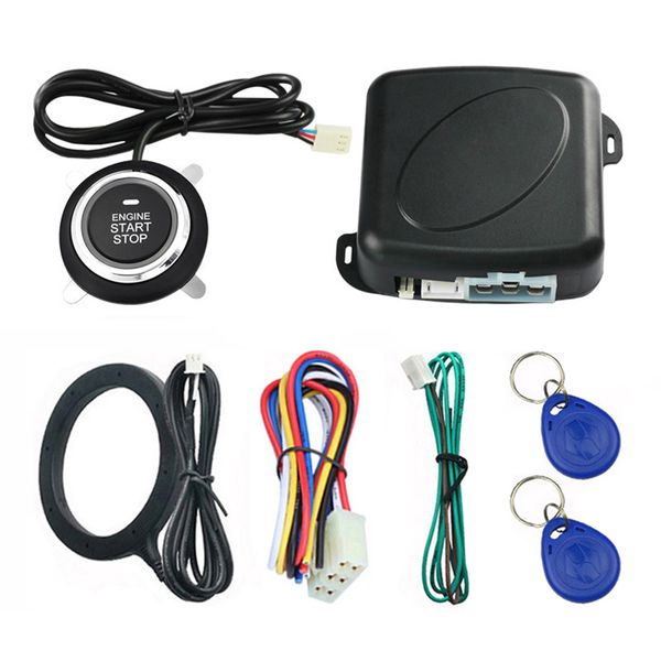 

drop ship car push start button keyless entry rfid lock engine starter ignition alarm anti-theft system v-best