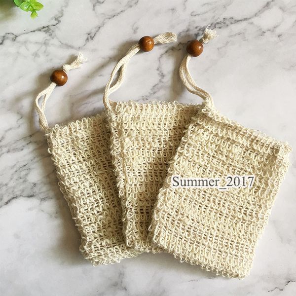 

soap bag exfoliating cleansers natural portable soap saver soft foaming massage bag cotton and linen mesh soap saver pouches