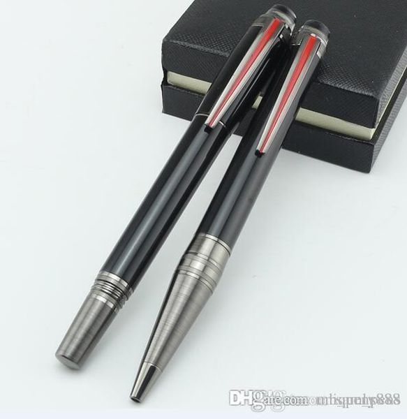 

luxury arrive urban speed ballpoint pen black resin rollerball pen pvd-coated fittings for writing office stationery gift dropship, Blue;orange