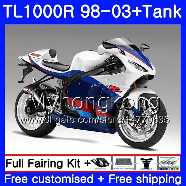 +Tank für Suzuki SRAD TL1000R Neue blaue Verkleidung 1998 1999 2000 2001 2002 2003 304HM.60 TL 1000R TL1000 R TL 1000 R 98 99 00 01 02 03 Verkleidung