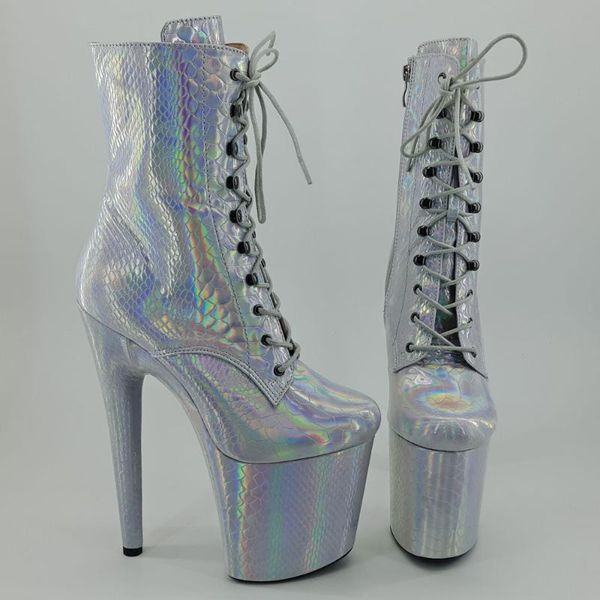

leecabe snake 20cm/8inches pole dancing shoes high heel platform boots closed toe pole dance boots