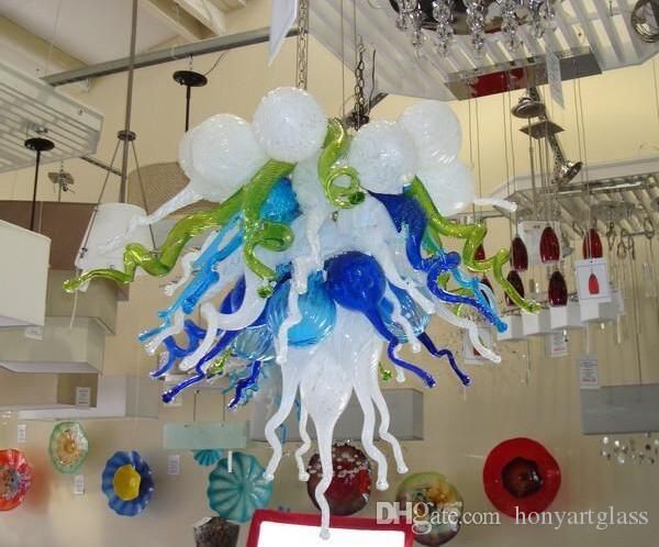 

air freight big house deco blown glass lighting modern hanging mini cute colorful turkish chandelier