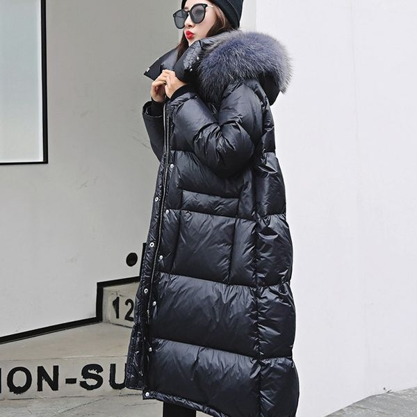 

fashion classic brand luxury canada autumn winter warm goose down vintage coats down jacket parkas for women white duck down, Black