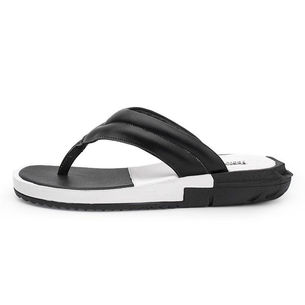 

slippers men summer flip-flops men casual cool fashion man flip-flops youth anti-slip, Black