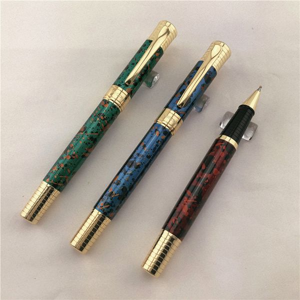 

monte mount luxury roller ball pen for writing school office supplies business gift metal ballpoint pens 010, Blue;orange
