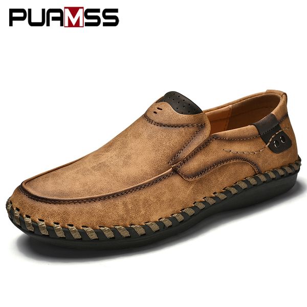 

men casual shoes loafers sneakers 2019 new men fashion leather comfortable loafers casual shoes zapatos de hombre shoe, Black