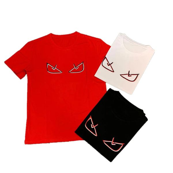 

19ss mens designer t shirt for summer short sleeve funny emoji printed tees 3 colors street style couple t shirt wholesale, White;black