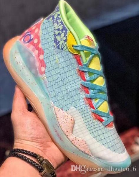 

kd 12 starting kevin durant xii ep the day one 90s protro green camo mens basketball shoes 12s kd12 sneakers size40-46