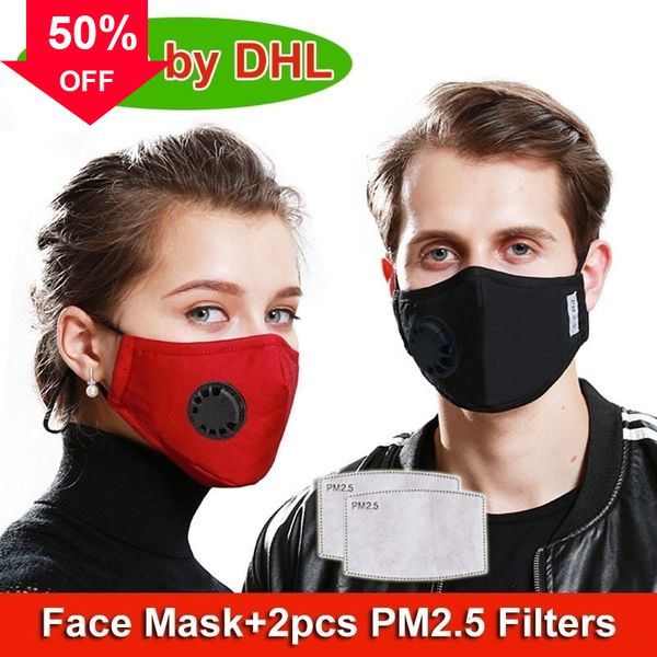 

xGc7N Washable Face Breathing Stock Sponge Mask Activated PM2.5 Reusable Filters Dustproof Anti- Masks Carbon filter m