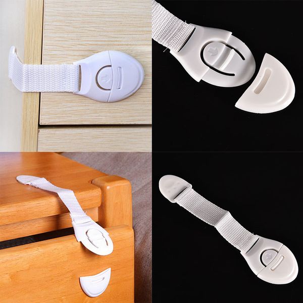 

1 pcs cabinet door drawers refrigerator toilet safety plastic lock for child kid baby safety deal