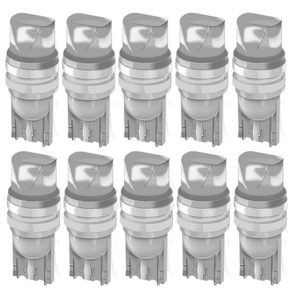 

10pcs new high temperature resistance t w5w led car light smd 3030 marker lamp wy5w tail side bulb wedge parking dome light