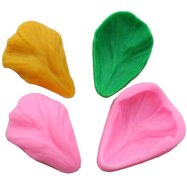 

leaf folder tulip mold cooking tools wedding decoration silicone mold baking fudge fondant cake tools baking silicone