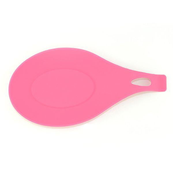 

multipurpose silicone spoon food grade rest cushion silica gel spoon put mat device kitchen utensils 5z cookware