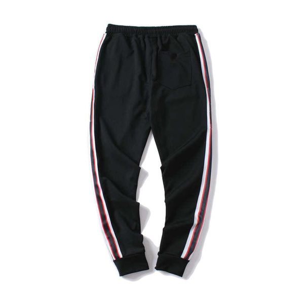 

2020 fashion mens pants jogger track pants pants side stripe letters print men sportwear trouse, Black