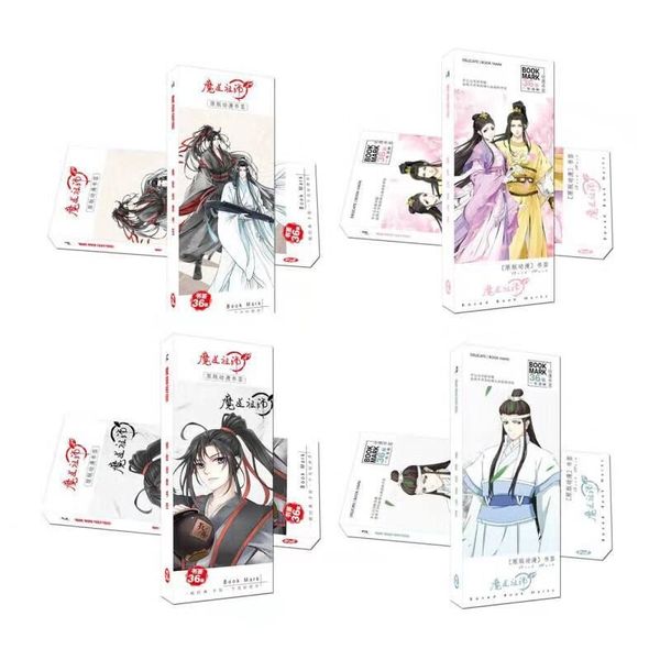 

36 pcs/set anime mo dao zu shi paper bookmark stationery bookmarks book holder message card gift stationery