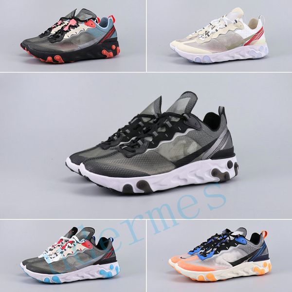 

2019 react element 87 ca ual hoe men women ail de ert and ignal blue green mi t electric yellow volt univer ity hoe