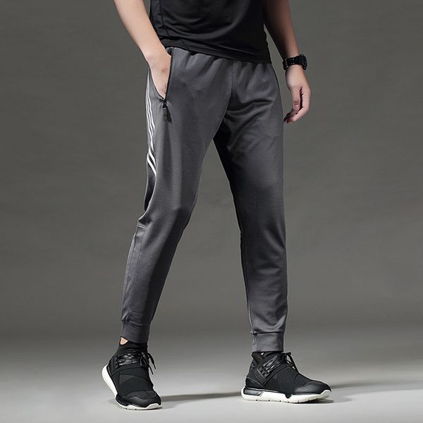 

breathable sport pants mens running pants with zipper pocket training trousers joggings pant fitness trousers for men, Black;blue