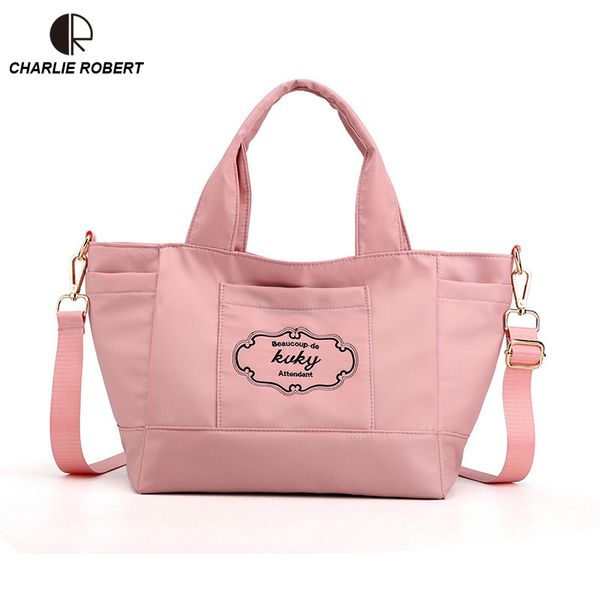 

women lady 2020 new shoulder bags large capacity nylon four colors bags