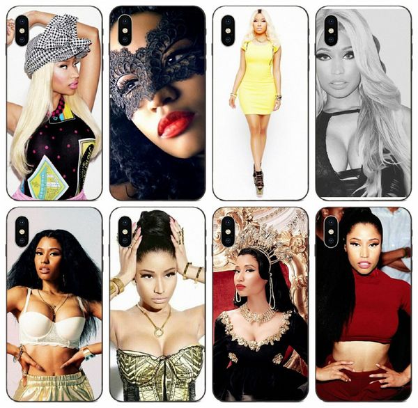 

tongtrade] nicki minaj neons wearing dress case for iphone 8 7 6 5 plus x xs 11 pro max galaxy j4 j6 j8 huawei y5ii y6ii htc u11 plus case