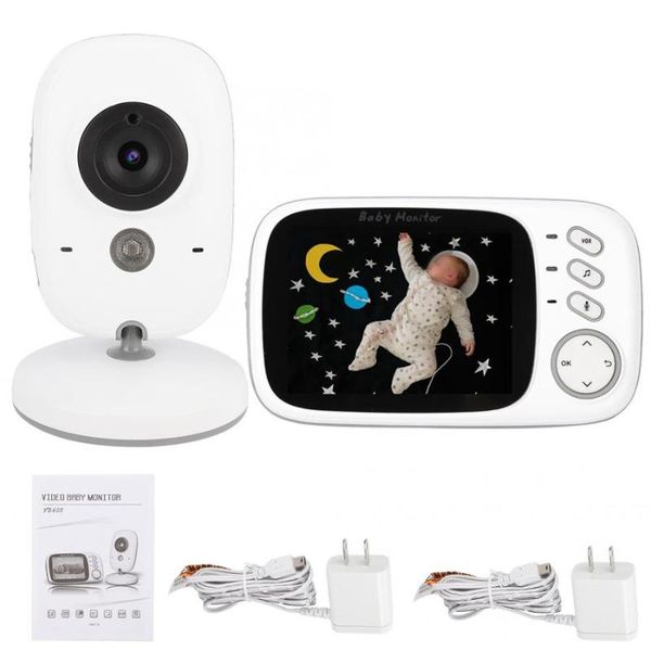 

vb603 3.2 digital wireless baby monitor night vision temperature sensor us plug 100-240v