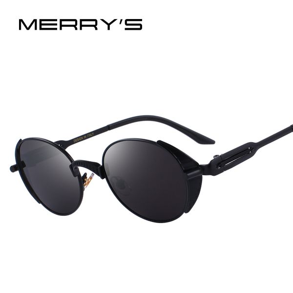 

merry's design men/women steampunk vintage sunglasses brand design sunglasses uv400 protection s'6166, White;black