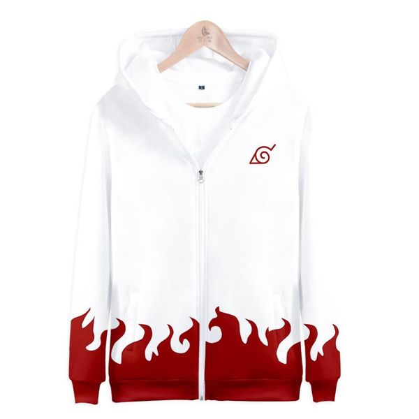 

yondaime fourth hokage namikaze minato cosplay hoodie sweatshirt hooded jacket zipper costume for men women kid anime, Black