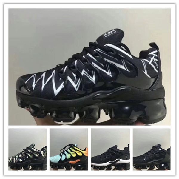

2018 new plu vm black white kid hoe neaker hoe pack triple children 039 boy and girl air ultra tn running hoe ize 28 35