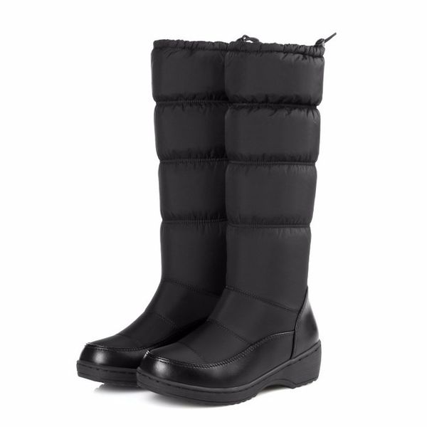 

new women boots female winter boots waterproof down girls snow ladies shoes woman warm fashion women shoes l12-83, Black