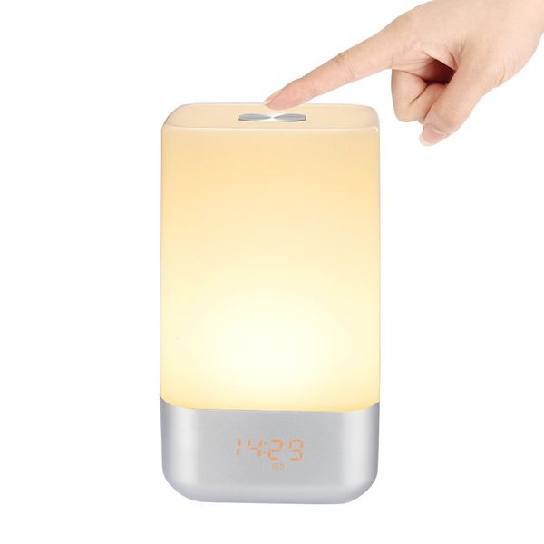 

qmjhvx led clock wake sleep alarm clock reloj despertador digital reveil enfant led budzik
