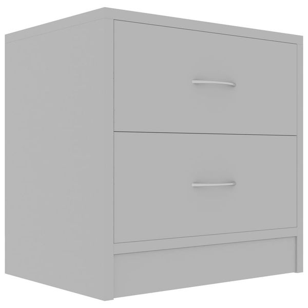 

gray bedside table 40 x 30 x 40 cm agglomerate dining room furniture