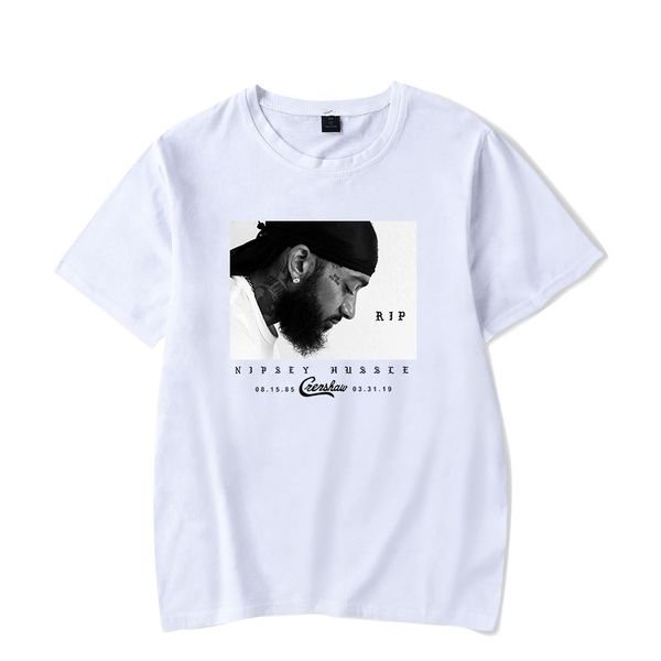 

Nipsey Hussle Mens Tshirts Rapper Printed Short Sleeved Shirts Designer Tops Memory Of Clothing Mens Casual Clothes