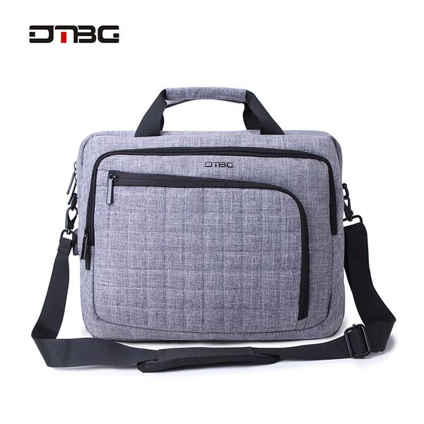

dtbg lapsmart briefcase black gray 15.6 computer plaid handbag men women business suitcase messenger fashion office bags