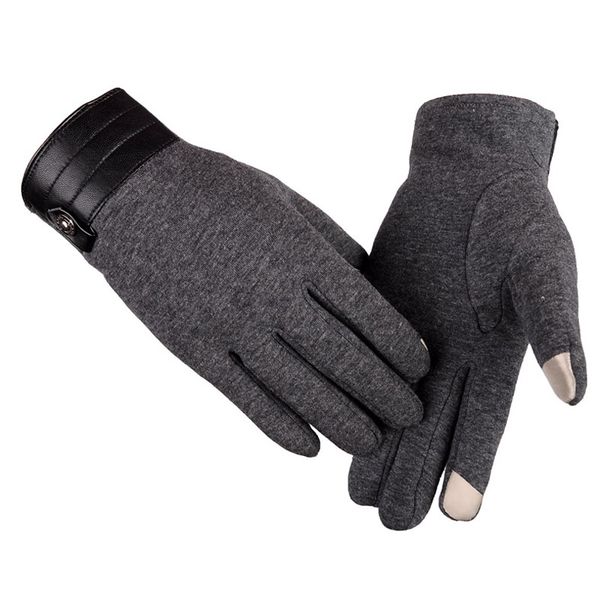 

winter men' full finger smartphone touched screen gloves mittens casual solid color soft screen touch gloves for man ho933873, Blue;gray