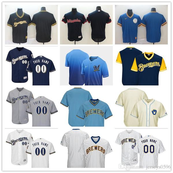 custom milwaukee brewers jersey