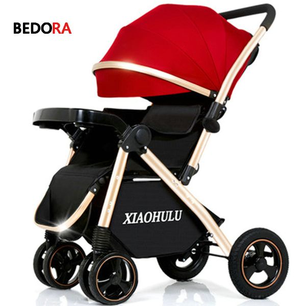 

bedora baby stroller two way can sit reclining ultra light portable folding child four wheeled baby umbrella cart ing
