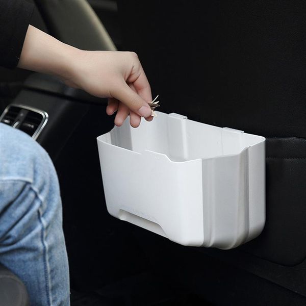 

1pcs car hook trash bin storage box simple seat storage box organizer pibk blue case for car accessories