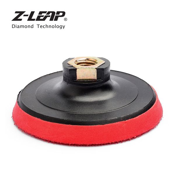 

z-leap 2 pieces 4 inch polishing backing pads plastic foam car polishing burnishing grinders backer plate buffing holder