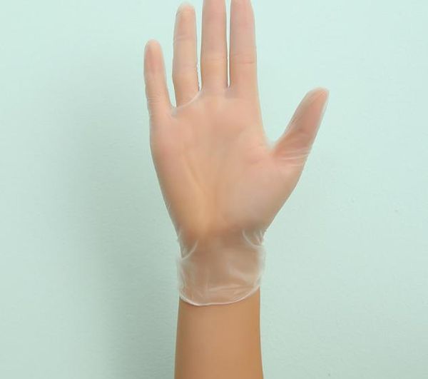 

disposable transparent pvc gloves powder (non latex) - pack of 100 pieces gloves anti-skid anti-acid gloves