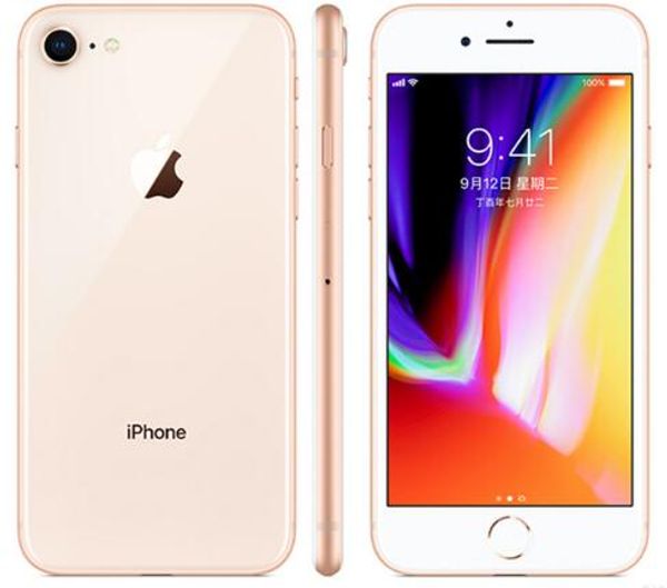 

original unlocked apple iphone 8 lte mobile phone 4.7" 12.0mp hexa core 2gb ram ios fingerprint refurbished phone