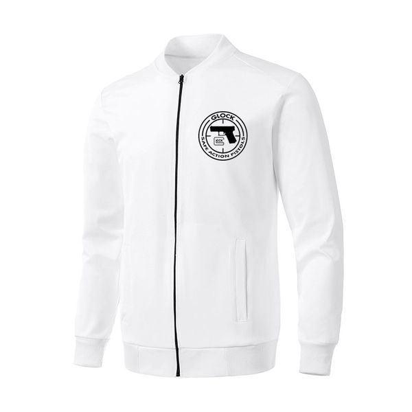 

handgun usa logojacket men streetwear zipper jackets men women fashion streetwear bomber jacket harajuku hip hop outerwear, Black;brown