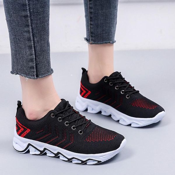 

women tennis shoes on mesh shoes woman lightweight white sneakers summer autumn lace up chaussures femme basket flats