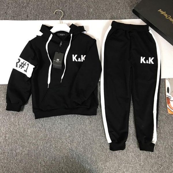 

2019 new children's long sleeve two-piece suit190811#0005, White