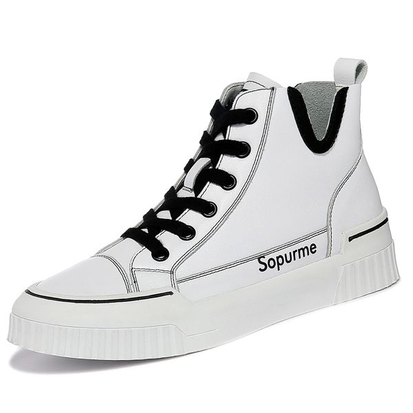 

leather small white shoes women's 2020 spring new all-around vintage dirty shoes thick soles casual star board shoes trendq, Black