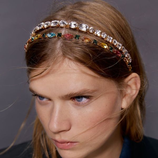 

Za Headbands Crystal Hairbands Ladies Glittering Fashion Hair Hoop Hair Circle Crown Bridal Hair Nuptial Accessories Christmas