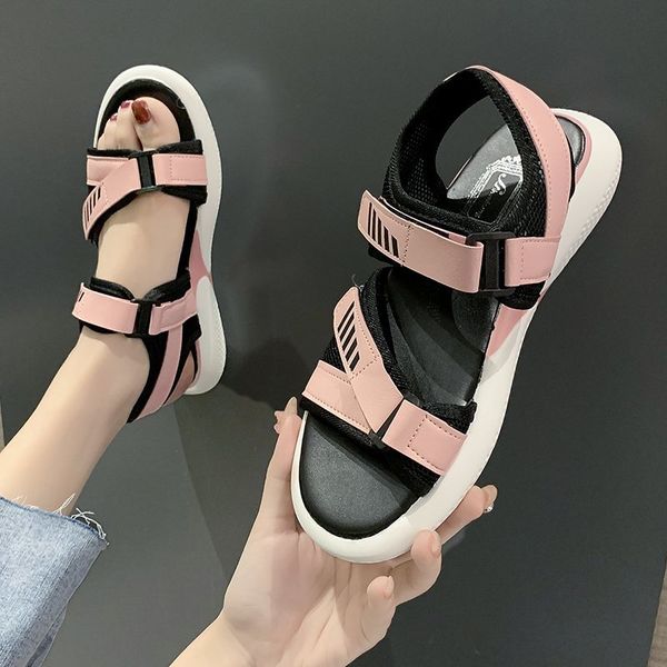 

shoes beige heeled sandals 2020 summer large size med soft women's heels anti-skid espadrilles platform black ladies sizes