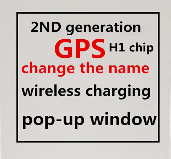 

Gp h1 chip wirele headphone generation 2 bluetooth head et air auto paring earphone can change the name with pop up window pk w1 i9