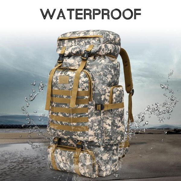 

outdoor bags backpack practical durable 80l oxford cloth picnic high capacity rucksack knapsack field survival accessorie outdoors