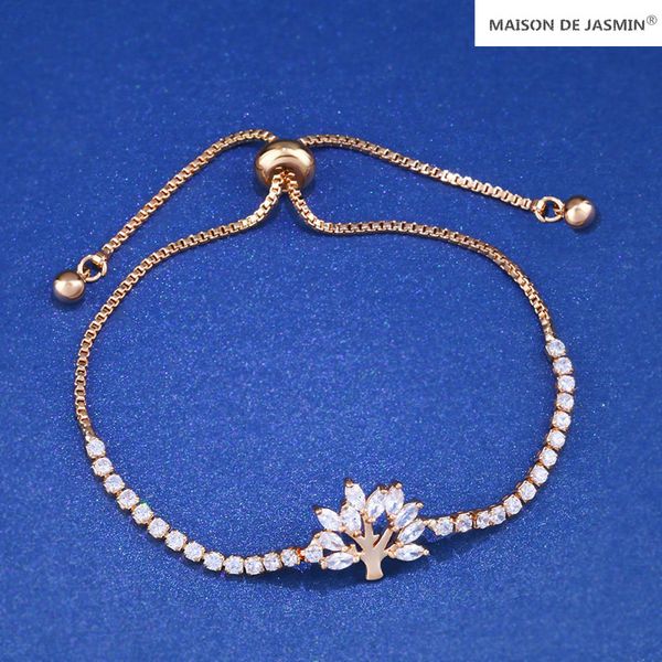 

18k розовое золото ins браслет ювелирных изделий для женщин связывают кубический циркон браслет кристалл алмаза браслеты женские подарки, Black