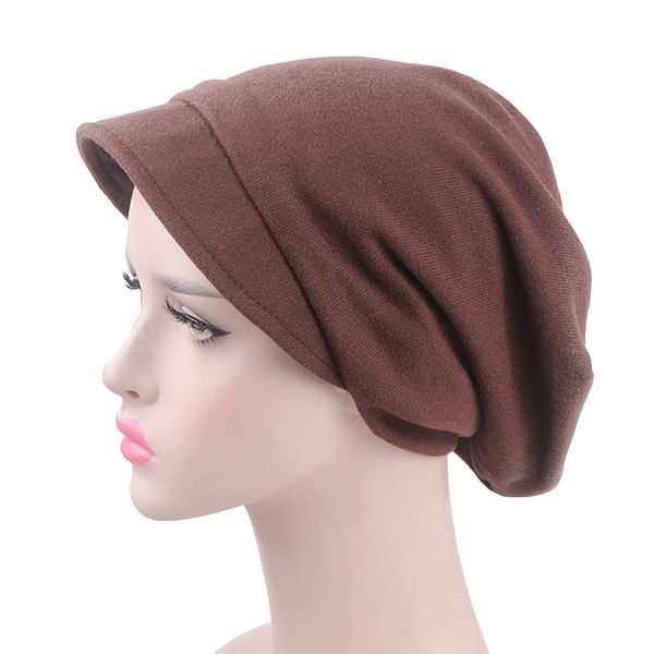 

women soft stretch hat warm cashmere ski skull slouchy caps solid color girl cashmere ski skull slouchy caps a426, Red